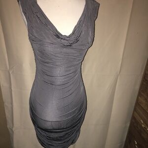 H&M Sleeveless Bodycon Dress in Gray